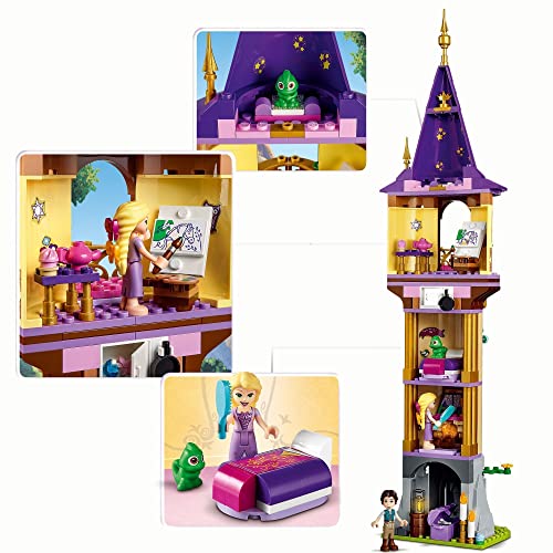 Rapunzel's castle tower in lego