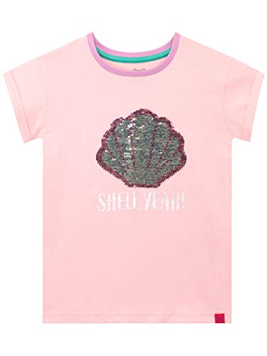 Reversible magical girl sequin t-shirt with shell print