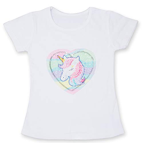 Reversible unicorn sequin t-shirt
