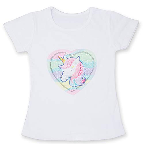 Reversible unicorn sequin t-shirt