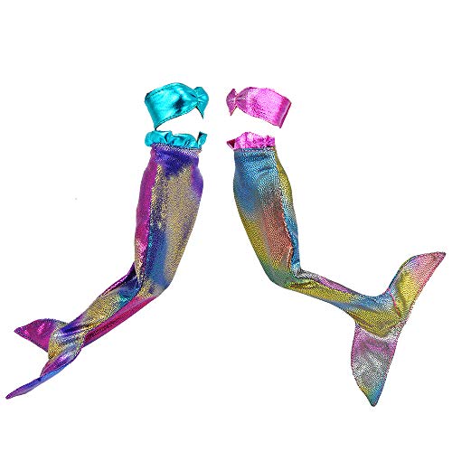 Set of mermaid tails and bikinis for Barbie or Mannequin dolls