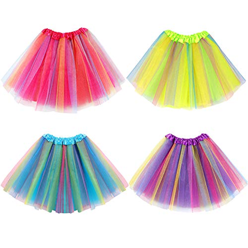 Girl's rainbow ballet tutu
