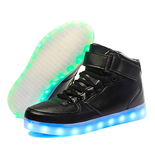 Voovix black and bright LED trainers for girls with remote control