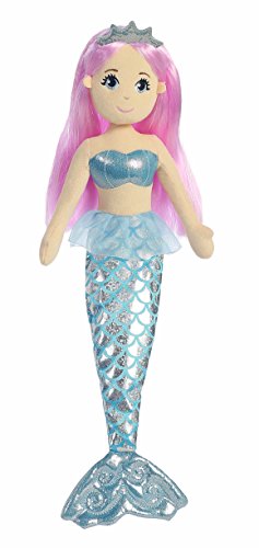 Soft mermaid doll made of fabric