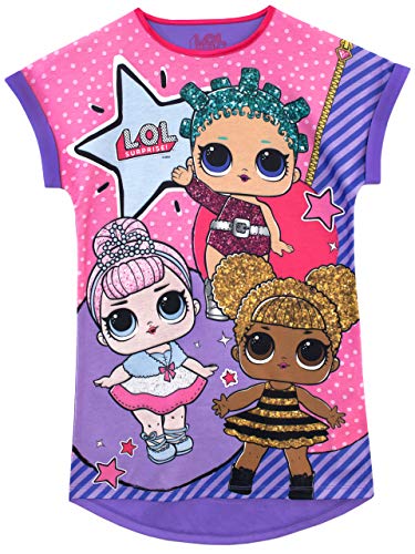 LOL Doll purple nightdress for girl with flounce