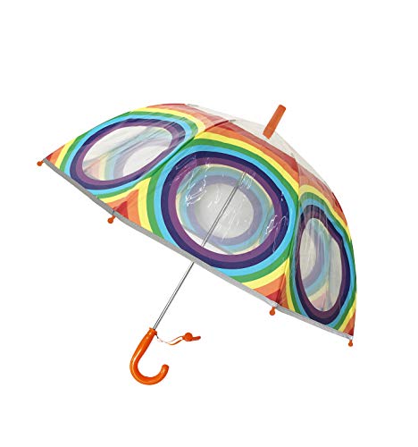 Rainbow and transparent children's umbrella