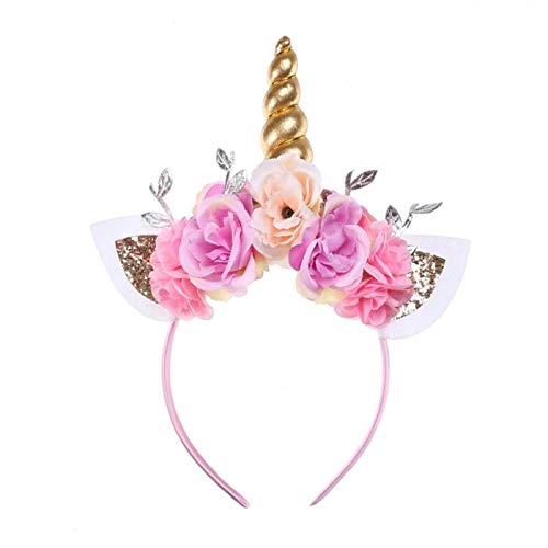 Unicorn flower headband