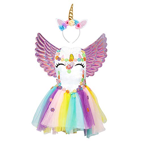 Colourful unicorn dresses and costumes