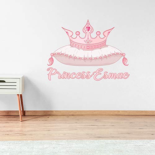 Wall sticker for a girly princess personalised bedroom